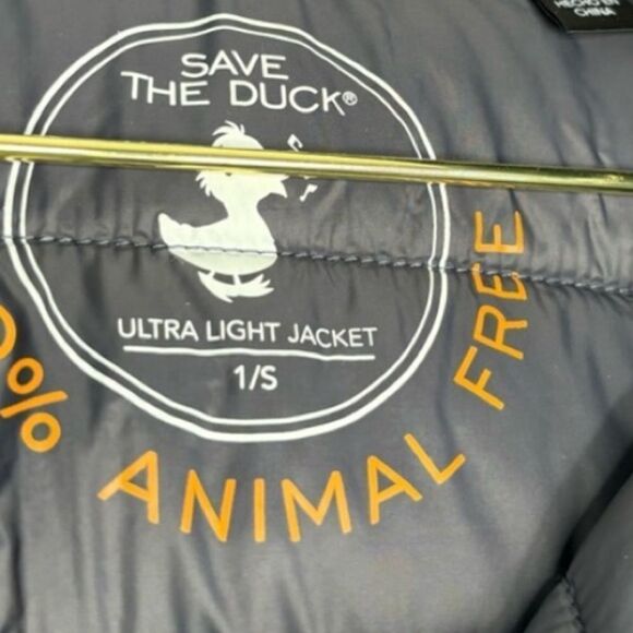 Save The Duck Carol Water Repellent Long Puffer Coat with Removable Hood NWT$378 - Picture 4 of 6